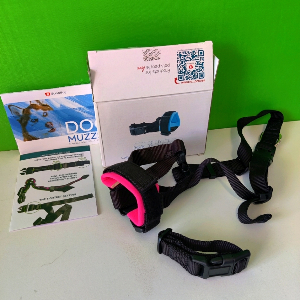 Pink Good Boy Dog Muzzle Size Small